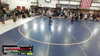 39 lbs Semifinal - Brigston Morrill, South Sevier vs Branch McPherson, JWC