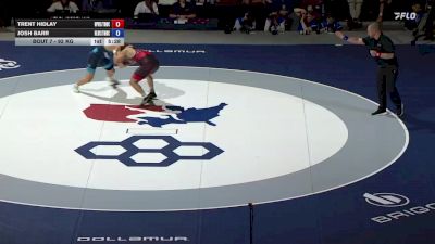92 kg Champ. Round 1 - Trent Hidlay, Wolfpack WC/TMWC vs Josh Barr, Nittany Lion Wrestling Club/TMWC
