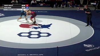 92 kg Champ. Round 1 - Trent Hidlay, Wolfpack WC/TMWC vs Josh Barr, Nittany Lion Wrestling Club/TMWC