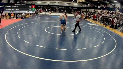 141 lbs Champ. Round 1 - Tyler Kadish, Nyu vs Owen Heffner, Elizabethtown