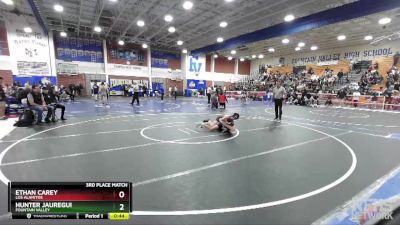 106 lbs 3rd Place Match - Hunter Jauregui, Fountain Valley vs Ethan Carey, Los Alamitos