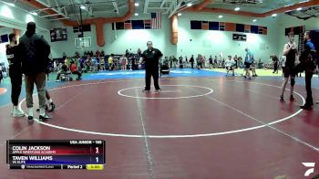 165 lbs Cons. Round 5 - Colin Jackson, Apple Wrestling Academy vs Taven Williams, VA ELITE