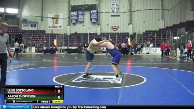 215 lbs Cons. Round 2 - Aaron Thompson, Dryden Sr HS vs Luke Sottolano, Williamson Hs