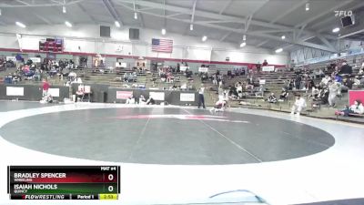 157 lbs Cons. Round 2 - Isaiah Nichols, Quincy vs Bradley Spencer, Wheeling