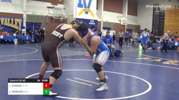 285 lbs Consolation - Jackson Erdman, West Torrance vs Jordan Nodarse, Rancho Bernardo