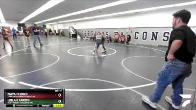 102 lbs Round 5 - Leilah Saremi, Southwest Stallions WC vs Maya Flores, Threshold Wrestling Club