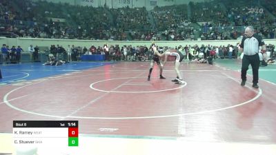 100 lbs Round Of 64 - Kreyson Ramey, Weatherford vs Camden Stuever, Skiatook Bulldog Wrestling