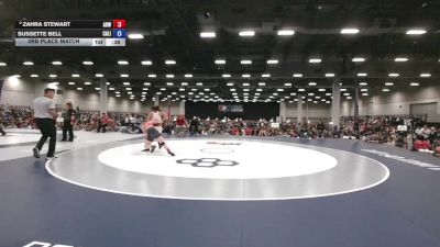 130 lbs 3rd Place Match - Zahra Stewart, Animal House Wrestling vs Sussette Bell, California