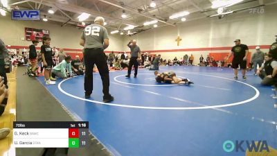 70 lbs Rr Rnd 4 - Gavin Keck, Broken Arrow Wrestling Club vs Uriah Garcia, Standfast 12u