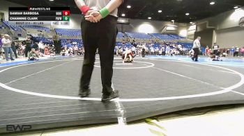 93 lbs Round Of 16 - Damian Barbosa, Honey Badgers Wrestling Club vs Channing Clark, Prairie Grove Youth Wrestling
