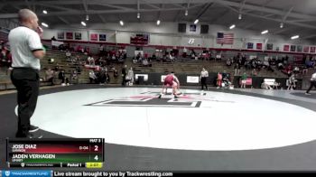 125 lbs Cons. Round 6 - Jaden Verhagen, UMary vs Jose Diaz, Gannon