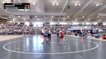 A 150 lbs Champ. Round 1 - Braylan Cosper, Soddy Daisy High School vs Lucas Boles, Scott High School