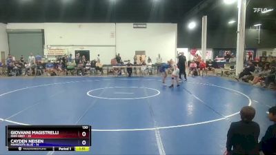 130 lbs Placement Matches (8 Team) - Giovanni Magistrelli, Ohio Grey vs Cayden Neisen, Minnesota Blue