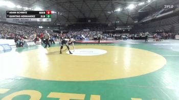 Boys 1A 120 lbs Cons. Round 3 - Adam Schmitz, Montesano vs Quintino Hernandez, Zillah