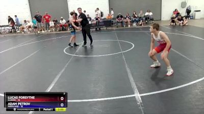 110 lbs Quarterfinals (8 Team) - Lucas Forsythe, Illinois vs Adam Petrov, Maryland