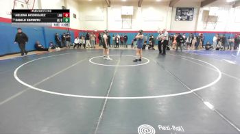 Girls 155 lbs Champ. Round 1 - Helena Rodriguez, Lincoln Girls vs Gisele Espiritu, Alisal Girls