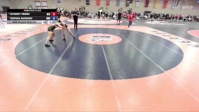 160 A 3rd Place Match - Sydney Perry, North Central (IL) vs Sophia Bassino, Northern Michigan