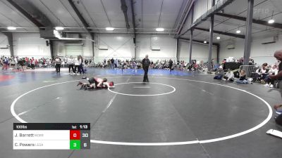 100 lbs Rr Rnd 3 - Jacob Barrett, Morris Fitness Wrestling Club - (A) vs Cael Powers, Legacy Wrestling