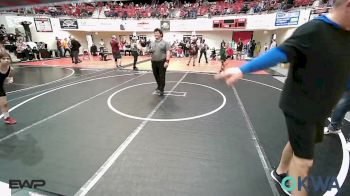 61 lbs Consi Of 8 #2 - LJ Farbro, Vinita Kids Wrestling vs Danica Budzinski, Grove Takedown Club