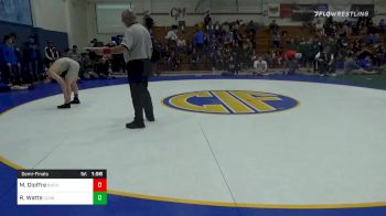 126 lbs Semifinal - Michael Gioffre, Buchanan vs Ryan Watts, Clovis North