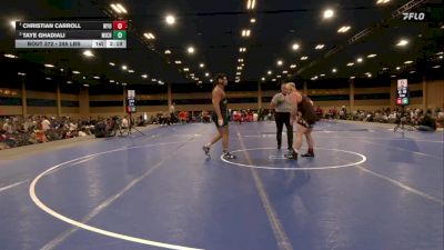 285 lbs Quarters - Christian Carroll, Wyoming vs Taye Ghadiali, Michigan