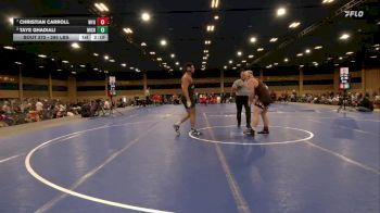 285 lbs Quarters - Christian Carroll, Wyoming vs Taye Ghadiali, Michigan