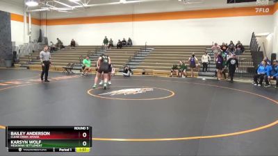 168-179 lbs Round 5 - Karsyn Wolf, Meskwaki Settlement vs Bailey Anderson, Clear Creek-Amana