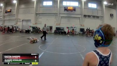 48 lbs Round 5 (6 Team) - Easton Sanders, Contenders WA Green vs Gunner Kowalski, Hammers