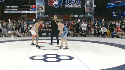 144 lbs Cons. Sub-semis - Nico DeSalvo, Iowa vs Dale Corbin, Pennsylvania