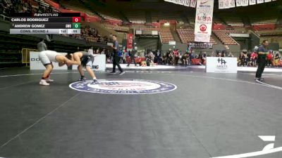 Schoolboys - 175 lbs Semis - Andrew Gomez, Granite Wrestling Club vs Carlos Rodriguez