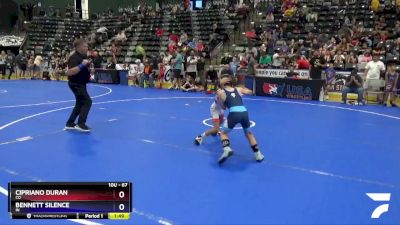 67 lbs Quarterfinal - Cipriano Duran, CO vs Bennett Silence, IN