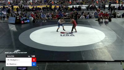 285 lbs Rnd Of 64 - Makhi Rodgers, WI vs Matthew Medina, IL