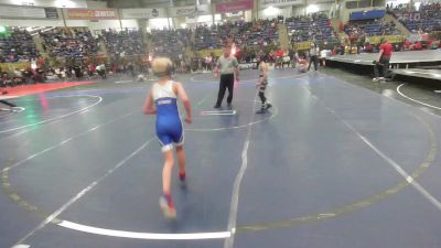 80 lbs Consi Of 16 #2 - Kaden Donnellon, Norwood vs Jaxson Lundberg, University Middle School