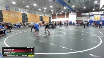 285 lbs Champ. Round 2 - Zander West, Victor Valley vs Aiden Wong, Fountain Valley