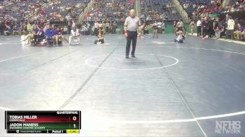 1A 195 lbs Quarterfinal - Jadon Maness, Uwharrie Charter Academy vs Tobias Miller, Cherryville