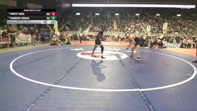 4A-150 lbs Cons. Semi - Vander Jonas, Cheyenne East vs Tripp Vigil, Central