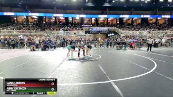 120 lbs Champ. Round 1 - Abby DiCenzo, Bell Creek vs Lana Loucks, Wellington