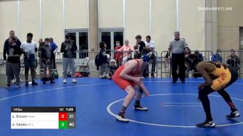 141 lbs Quarterfinal - Samire Brown, Broad Axe MS vs Ashford Hayes, GA Justice Takedown MS