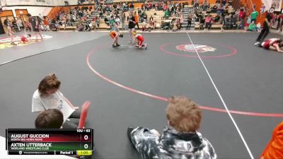 63 lbs Quarterfinal - August Guccion, North Big Horn Rams vs Axten Utterback, Worland Wrestling Club