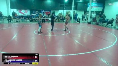 110 lbs Placement Matches (8 Team) - Nico Cassano, New Jersey vs Julian Hernandez, Illinois