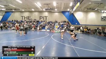 105 lbs Cons. Round 2 - Crystal Olson, Top Of Utah vs Kyrie Mecham, Cougars Wrestling Club