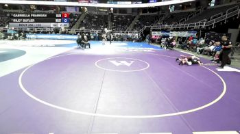 126 lbs 5th Place Match - Gabriella Frankian, Glens Falls vs Riley Butler, West Genesee