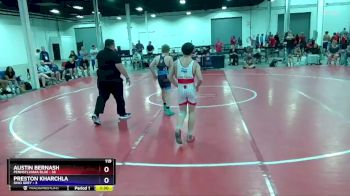 119 lbs Round 1 (8 Team) - Austin Bernash, Pennsylvania Blue vs Preston Kharchla, Ohio Grey