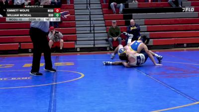 145 lbs Semifinal - Emmett Wolfe, McGuffey vs William McNeal, Derry