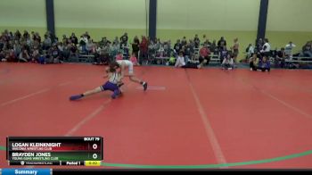 75 lbs Semifinal - Brayden Jones, Young Guns Wrestling Club vs Logan Kleinknight, Waconia Wrestlng Club