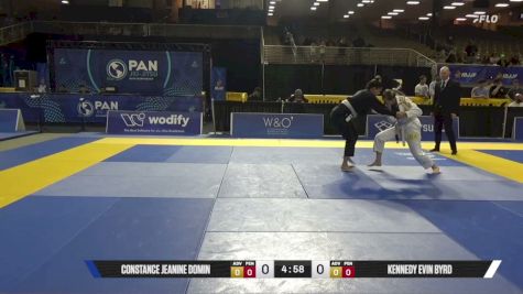 Jesaelen Gizotti De Moraes Bicud vs Constance Jeanine Domin 2026 Pan Jiu Jitsu IBJJF Championship