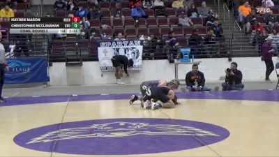 133 lbs Cons. Round 3 - Hayden Mason, Huntingdon vs Christopher McClanahan, Nebraska Wesleyan