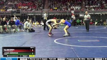 1A-113 lbs Champ. Round 2 - Eli Becerra, Missouri Valley vs Ayden Bergman, Jesup