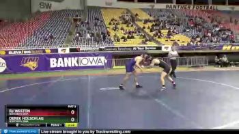 157 lbs Cons. Semi - Rj Weston, Northern Iowa vs Derek Holschlag, Northern Iowa