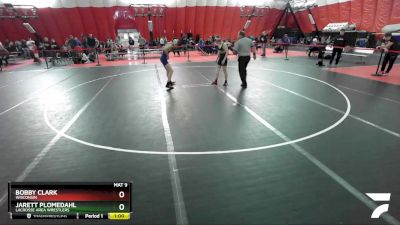 125 lbs Quarterfinal - Jarett Plomedahl, LaCrosse Area Wrestlers vs Bobby Clark, Wisconsin